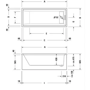 Ideal Standard Connect Air Duo-Badewanne 1800x800mm E106701 – E106701 6