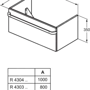 Ideal Standard Tonic II – Möbelgriff 800 Mm, Chrom R4359AA 9