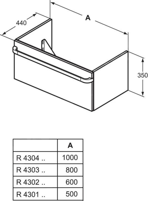 Ideal Standard Tonic II – Möbelgriff 800 Mm, Chrom R4359AA 3