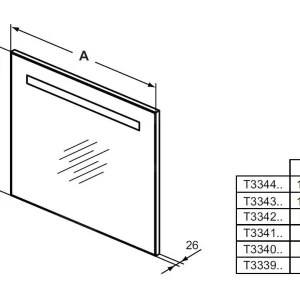 Ideal Standard Mirror&Light – Spiegel 800×700 Mm Mit LED-Beleuchtung T3342BH 8