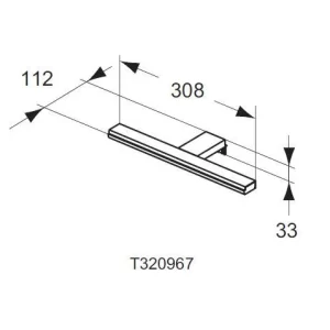 Ideal Standard Mirror&Light – LED Beleuchtung Pandora 308x112x33 Mm, 8W, Verchromt T320967 9