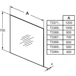 Ideal Standard Mirror&Light – Spiegel 600×700 Mm T3366BH 7
