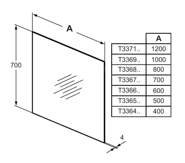 Ideal Standard Mirror&Light – Spiegel 600×700 Mm T3366BH 3