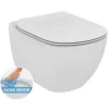 Ideal Standard Wand-WC Ohne Rand + WC-Deckel Soft Close, Weiß (TesiRimless) 8