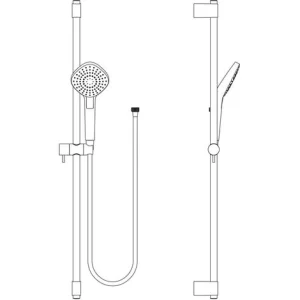 Ideal Standard Brausekombi. Idealrain Evo, 900mm, 3-Funktionshb. Diamond D:115mm, Chrom 7
