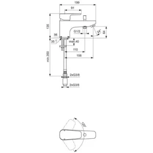 Ideal Standard CeraPlan III, Badearmatur 6
