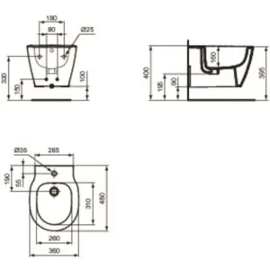 Ideal Standard Hängende Sanitärkeramik Connect Space-Modell Mit Soft-Close-Sitz 8