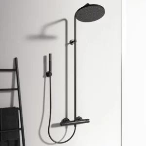 Ideal Standard Duschsystem Ceratherm Mit Aufputz Brausethermostat Silk Black BC748XG 11