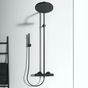 Ideal Standard Duschsystem Ceratherm Mit Aufputz Brausethermostat Silk Black BC748XG 13