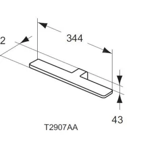 Ideal Standard Mirror&Light – LED Beleuchtung Luxury 344x92x43 Mm, 9W, Verchromt T2907AA 8