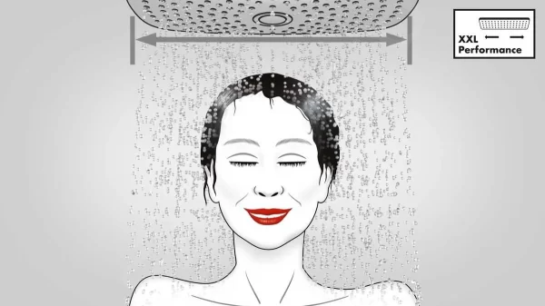 Hansgrohe Crometta – Brausegarnitur, 100 Mm, Weiß / Verchromt 26533400 6