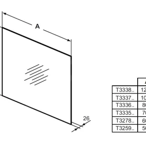 Ideal Standard Mirror&Light – Spiegel 1000×700 Mm Mit LED-Hintergrundbeleuchtung T3337BH 10
