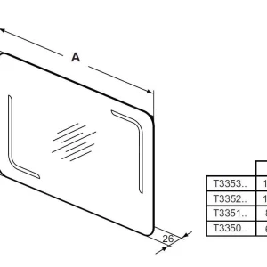 Ideal Standard Mirror&Light – Spiegel 1200×700 Mm Mit LED-Beleuchtung Und Hintergrundbeleuchtung T3353BH 10