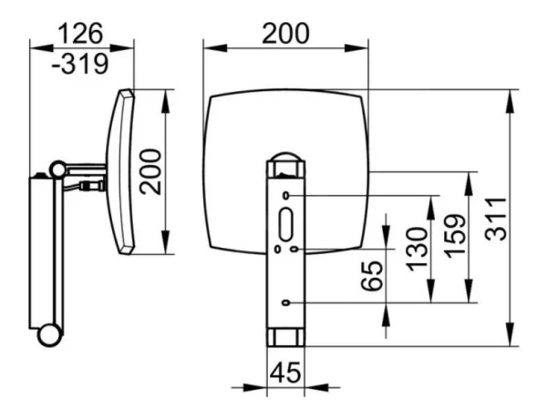 Keuco Kosmetikspiegel – Wand-Kosmetikspiegel Mit LED Beleuchtung, Verchromt 17613019004 3