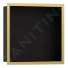 Hansgrohe XtraStoris Individual – Wandnische Mit Designrahmen, 300x300x100 Mm, Schwarz Matt/polierte Goldoptik 56098990 8