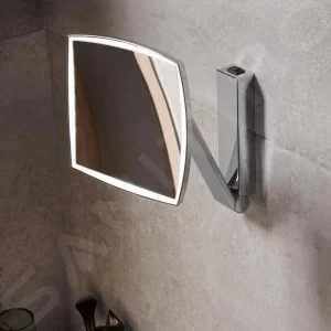 Keuco Kosmetikspiegel – Wand-Kosmetikspiegel Mit LED Beleuchtung, Verchromt 17613019004 9